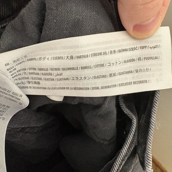 Abercrombie & Fitch Women 27/4S Black Curve Love Low Rise The 90s Baggy Jeans - Picture 10 of 11